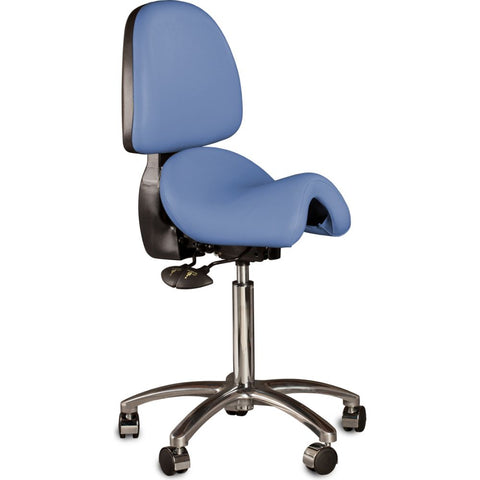 The Bambach Classic Small - The Original Ergonomic Saddle Stool with Backrest