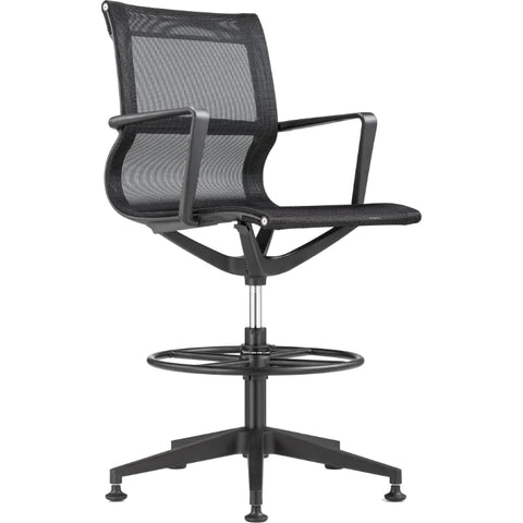 Eurotech Kinetic Stool Black Frame Designer Spider Mesh Colors EH301B