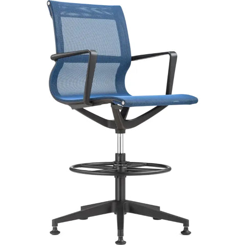 Eurotech Kinetic Stool Black Frame Designer Spider Mesh Colors EH301B