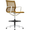 Eurotech Kinetic Stool White Frame Designer Spider Mesh Colors EH301W