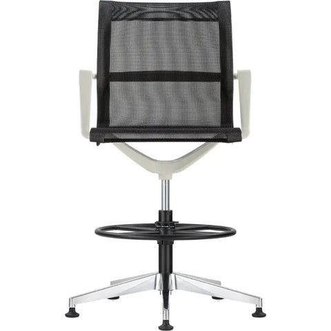 Eurotech Kinetic Stool White Frame Designer Spider Mesh Colors EH301W