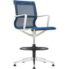 Eurotech Kinetic Stool White Frame Designer Spider Mesh Colors EH301W