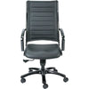 Eurotech Europa Metallic Leather High Back Chair LE111TNM-BLKL