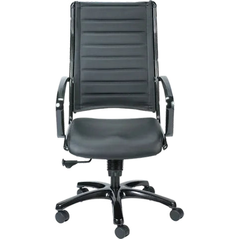 Eurotech Europa Metallic Leather High Back Chair LE111TNM-BLKL