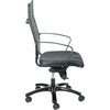 Eurotech Europa Metallic Leather High Back Chair LE111TNM-BLKL