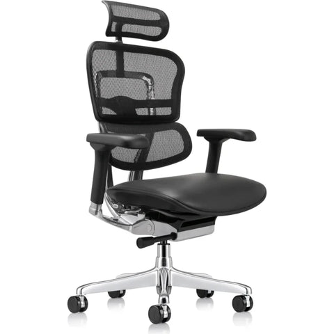 Eurotech Ergohuman LEM4ERG-GEN2 High Leather Seat & Mesh Back Office Chair