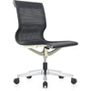 Eurotech Kinetic White Frame Designer Spider Mesh No Arms Conference Chair MT301WNA