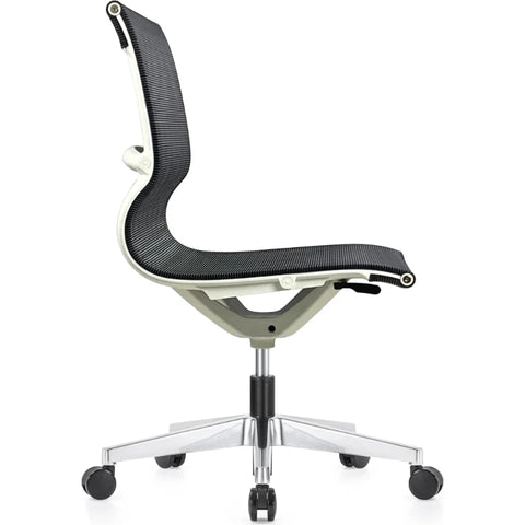 Eurotech Kinetic White Frame Designer Spider Mesh No Arms Conference Chair MT301WNA
