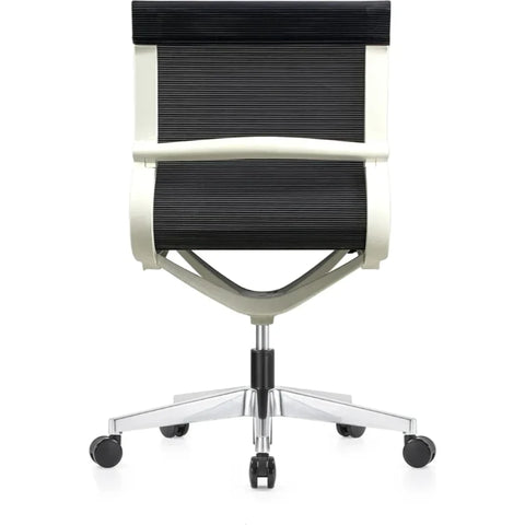 Eurotech Kinetic White Frame Designer Spider Mesh No Arms Conference Chair MT301WNA