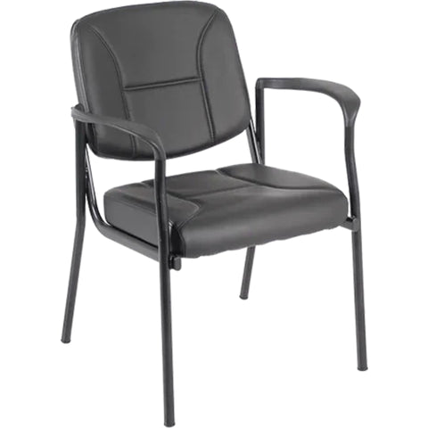 Eurotech Dakota Black Vinyl Guest Chair VS8012