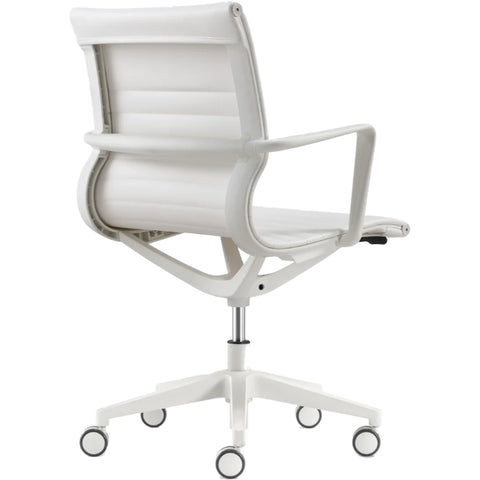 Eurotech Kinetic White Frame-Vinyl White Conference Chair VT032W