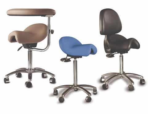 The Bambach Classic Ergonomic Saddle Stool designed for posture support and comfort
