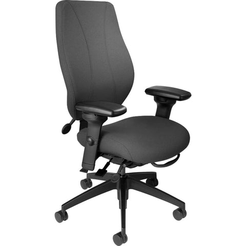 ergoCentric tCentric Hybrid Fully Upholstered Office Chair Midnight Black