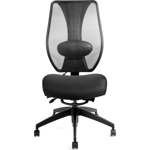 ergoCentric tCentric Hybrid Mesh Back Office Chair Midnight Black