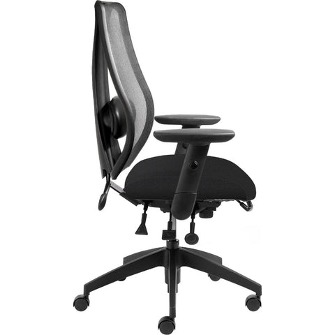 ergoCentric tCentric Hybrid Mesh Back Office Chair Midnight Black