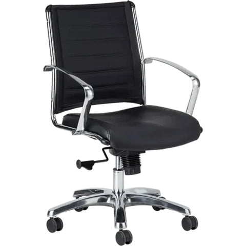 Eurotech Europa Leather Executive Mid Back Chair