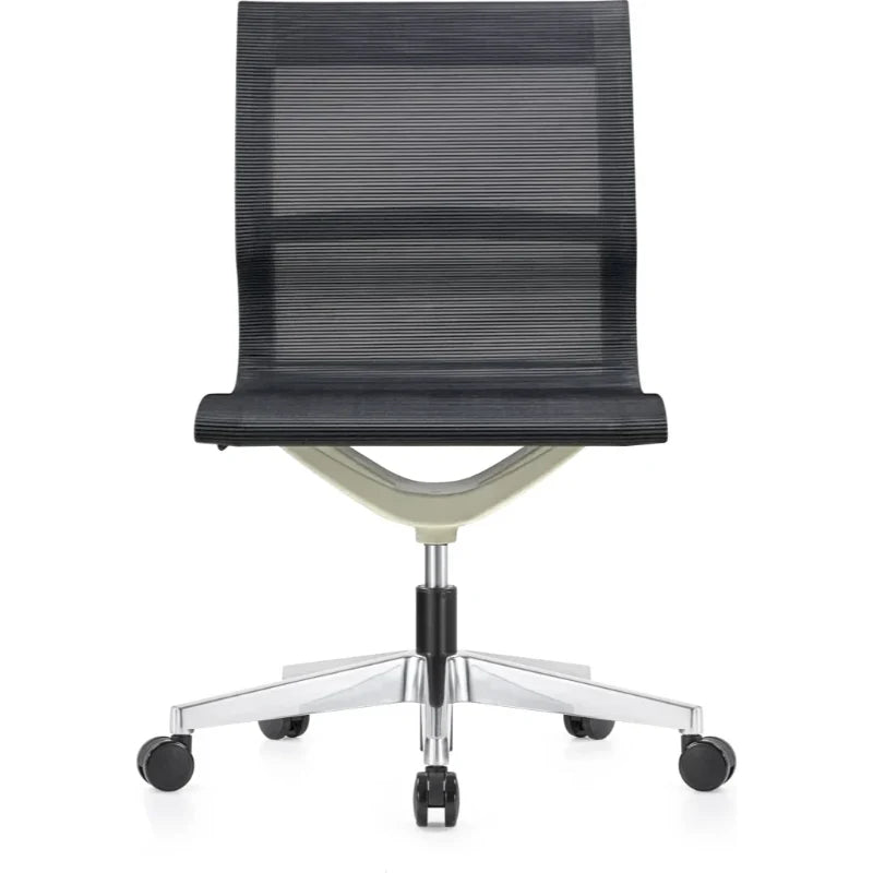 Eurotech Kinetic White Frame Designer Spider Mesh No Arms Conference Chair