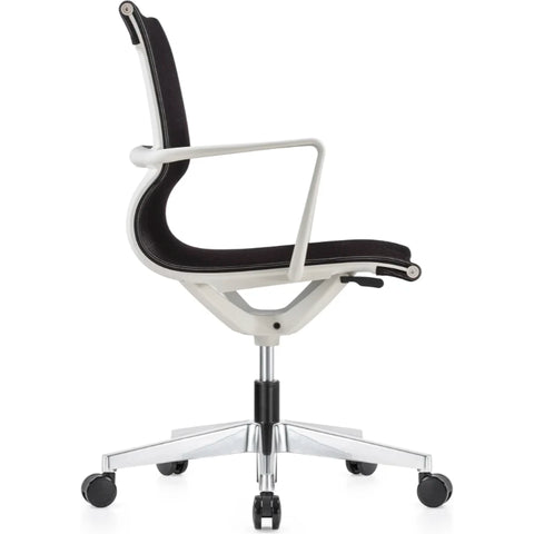 Eurotech Kinetic White Frame Designer Spider Mesh Conference Chair