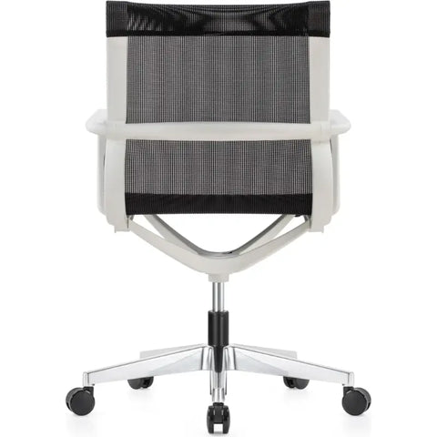 Eurotech Kinetic White Frame Designer Spider Mesh Conference Chair